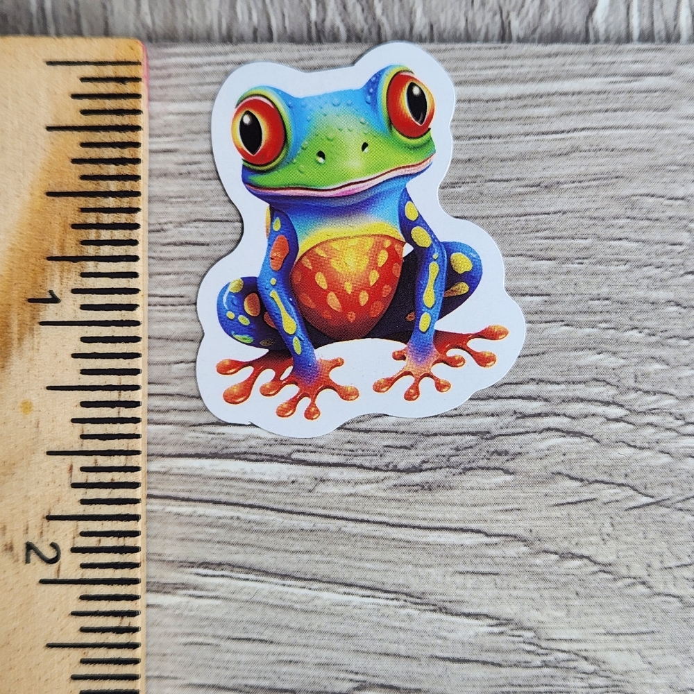 10 for $10 Funky Frog Stickers  Psychedelic Frogs Animal Sticker